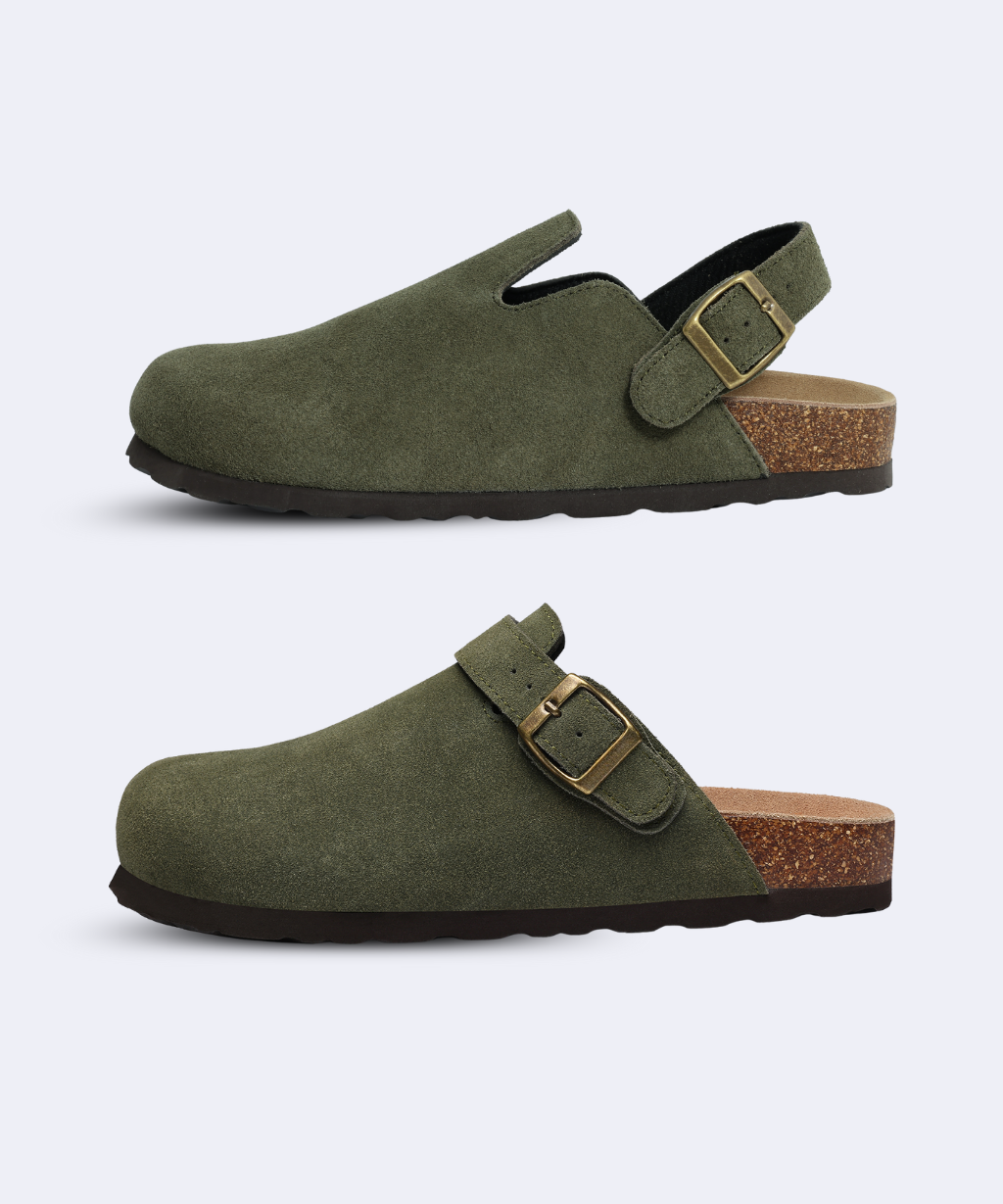 Genuine Suede Backstrap Clogs by Qomfort – Qomfort Co display picture 3