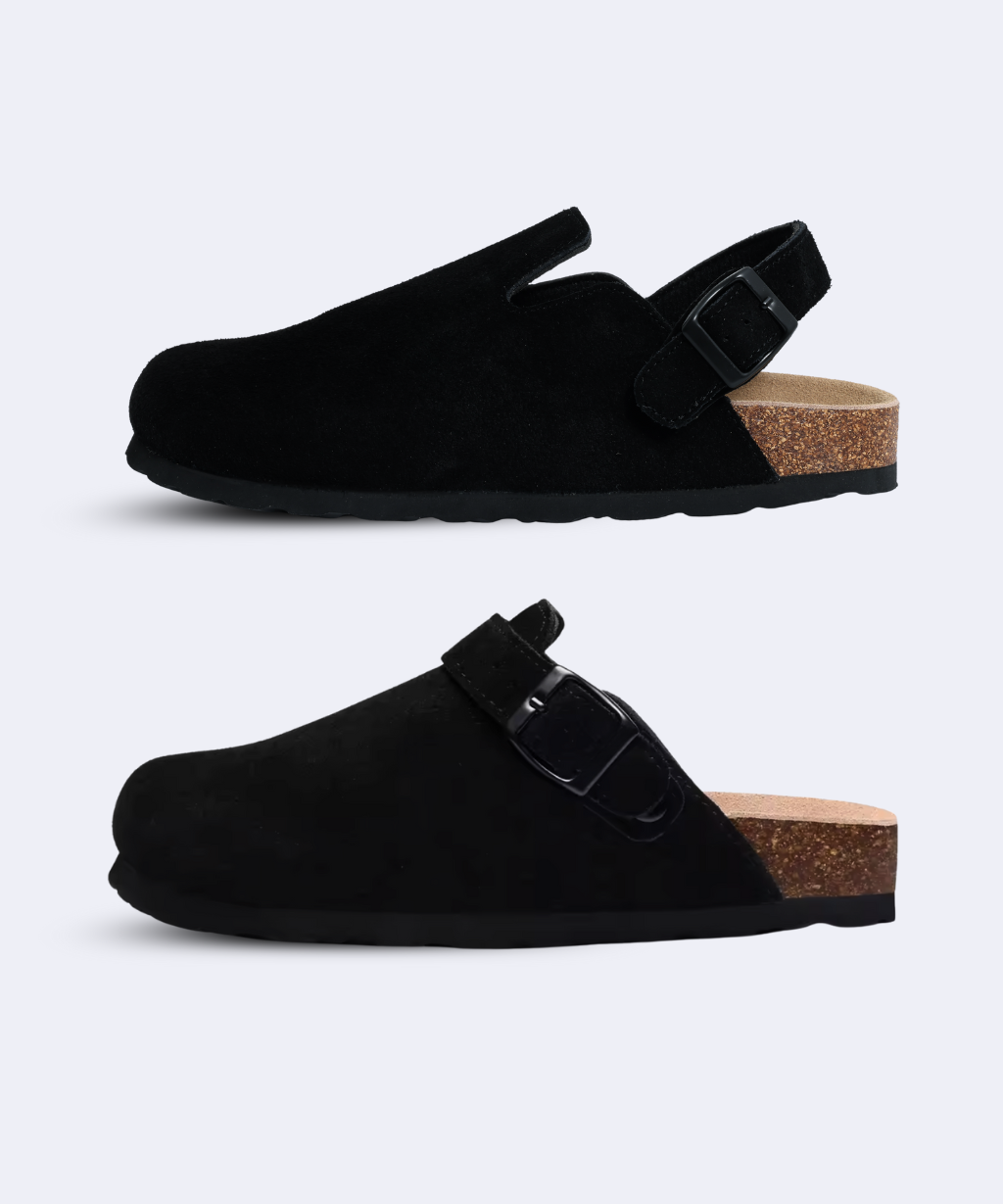 Genuine Suede Backstrap Clogs by Qomfort – Qomfort Co