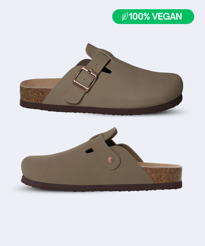 Smooth Vegan Leather Clogs by Qomfort – Qomfort Co