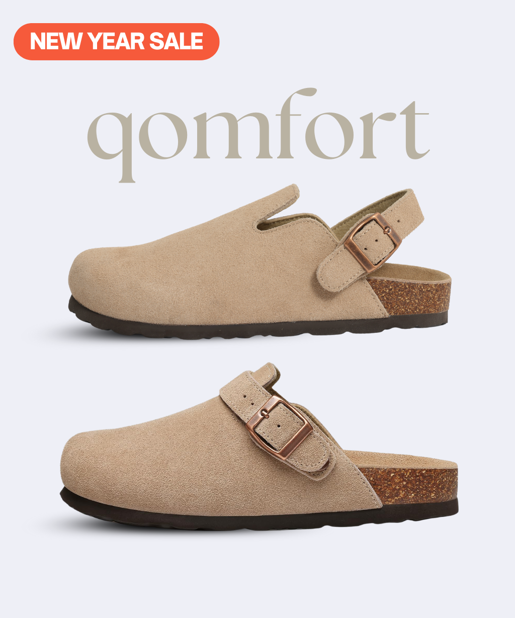 Genuine Suede Backstrap Clogs by Qomfort – Qomfort Co