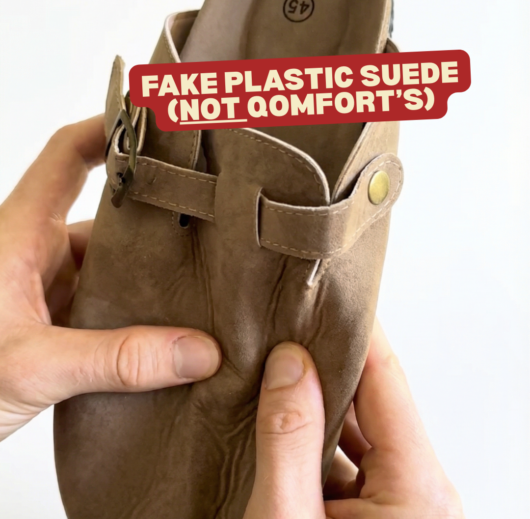 "Genuine suede" doesn't always mean genuine