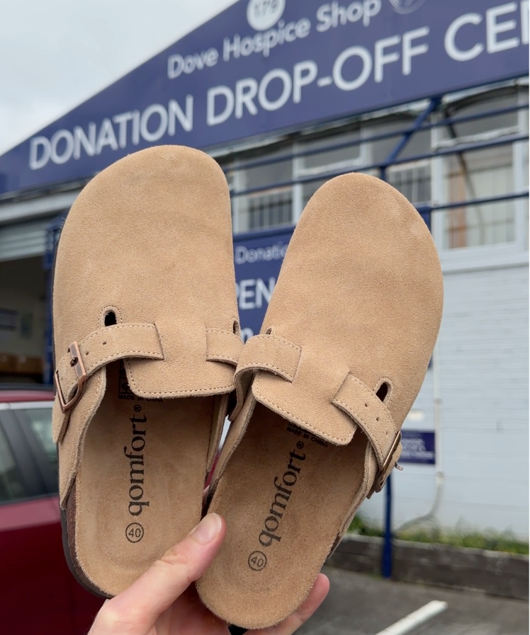 Wrong size? Donate it locally. We send the right pair. Free.