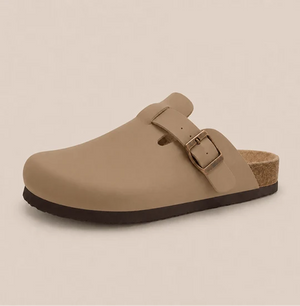 Smooth Vegan Leather Clogs by Qomfort