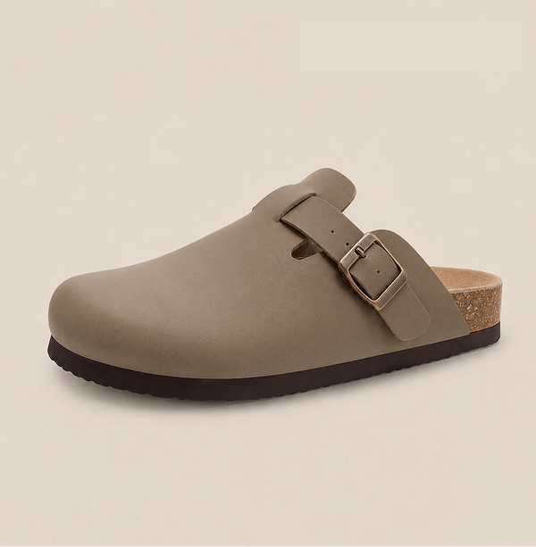 Smooth Vegan Leather Clogs by Qomfort