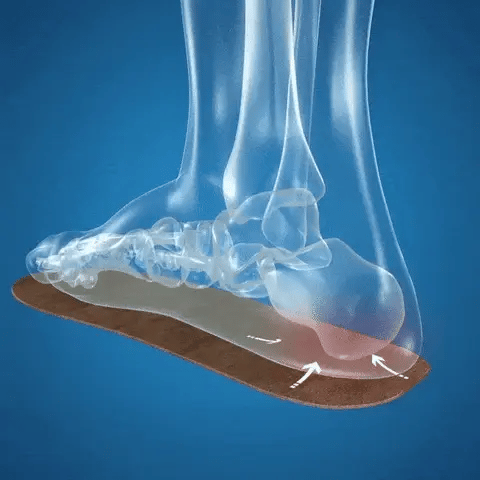 They let your foot slide forward