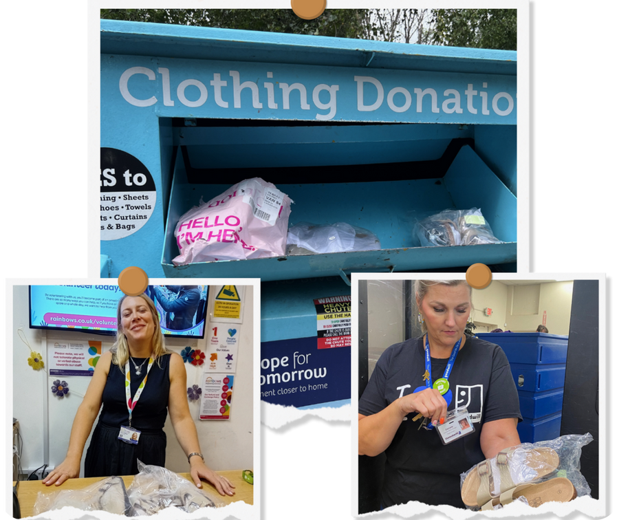 Returned pairs being donated